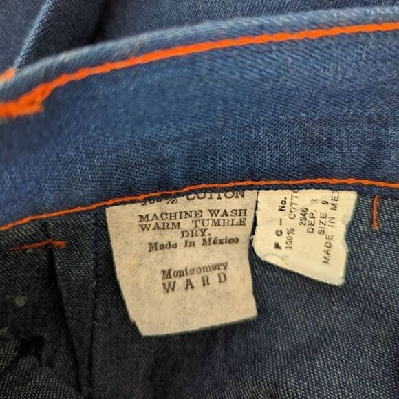 Montgomery Ward Vintage Red Stitch Jeans - Picture 4 of 12